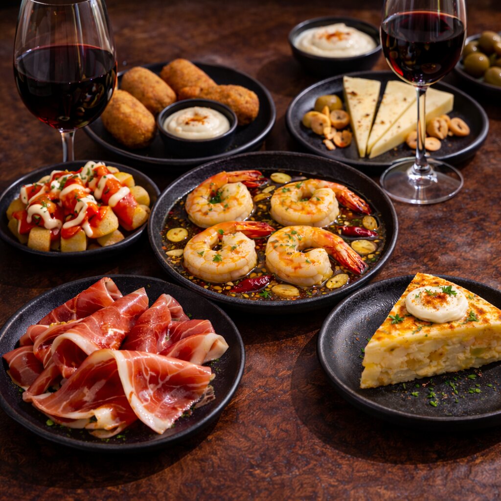 Tapas Spezialitäten im La Esperanza Berlin Spanische Tapas und Wein im La Esperanza Tapas Restaurant Berlin Mitte